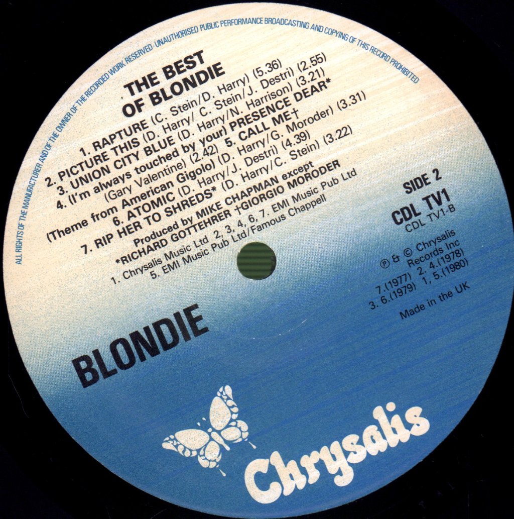 Blondie - Best Of - Lp