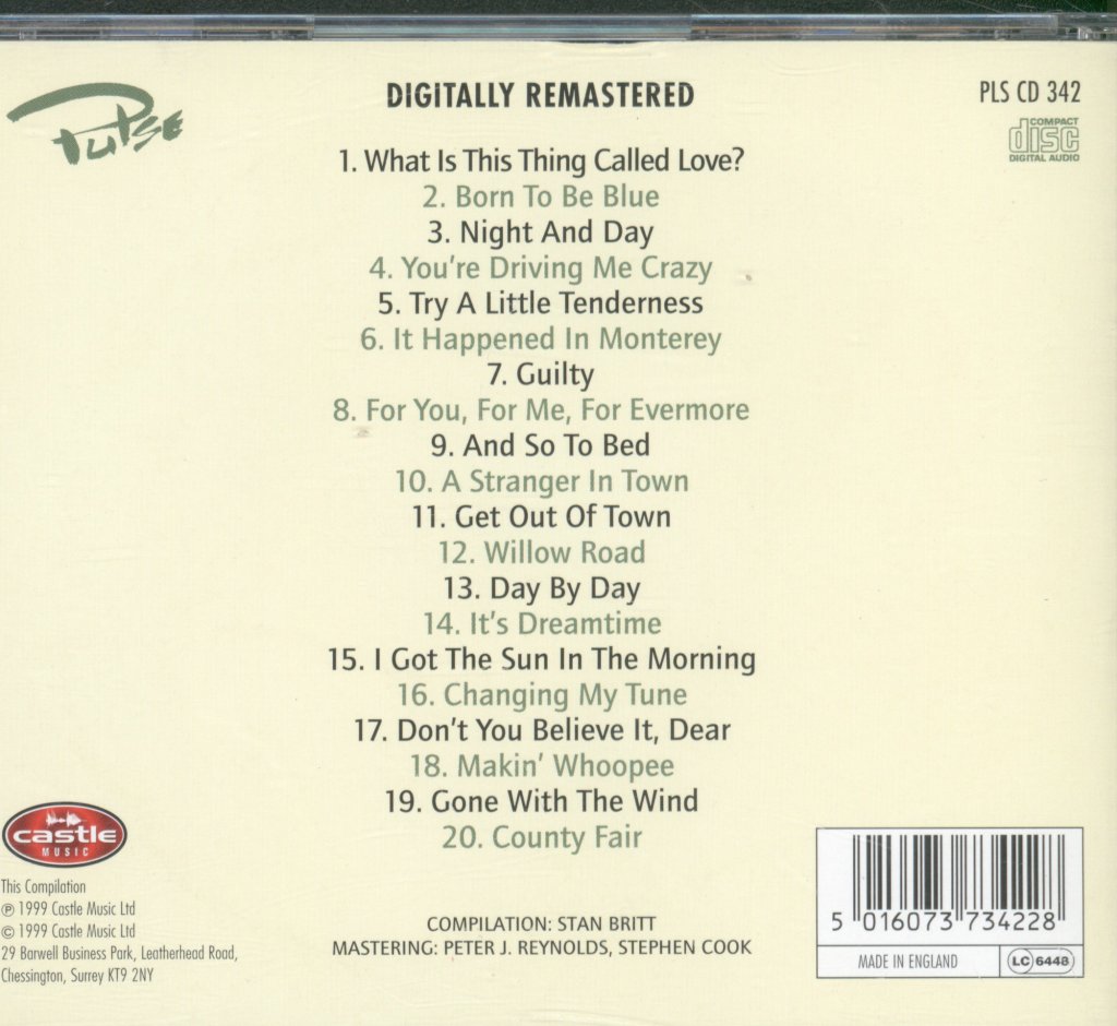 Mel Tormé - Legendary Song Stylist: The Velvet Fog Years - Cd