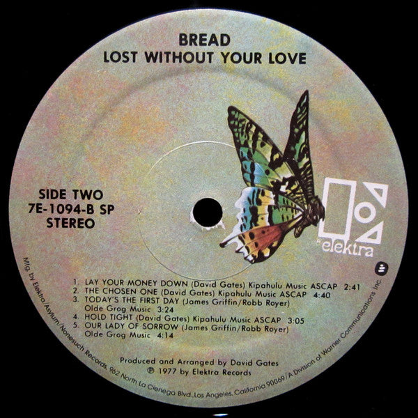 Bread - Lost Without Your Love - Lp