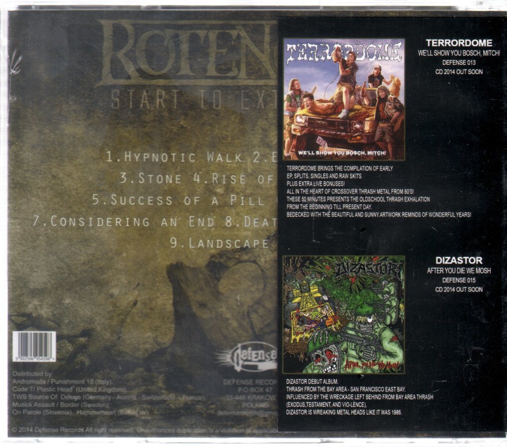 Rotengeist - Start To Exterminate - Cd