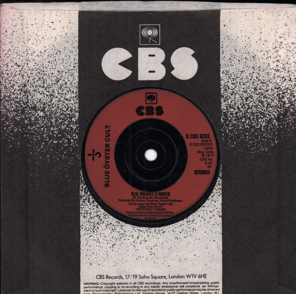 Blue Oyster Cult - Don't Fear The Reaper - 7 Inch
