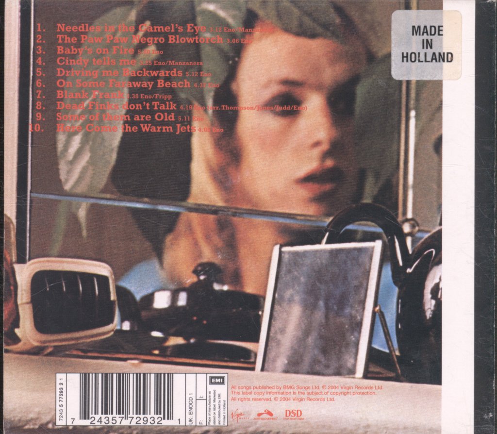 Brian Eno - Here Come The Warm Jets - Cd