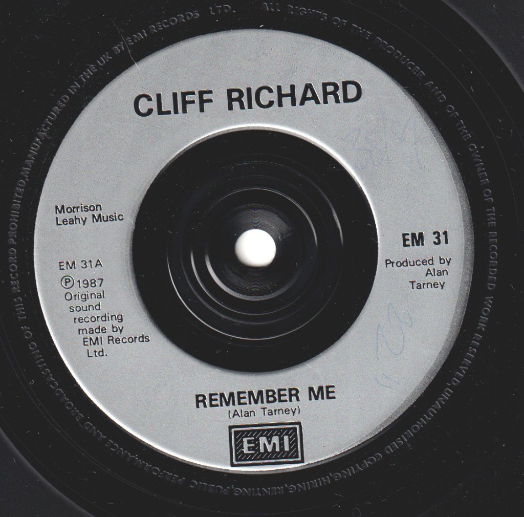 Cliff Richard - Remember Me - 7 Inch