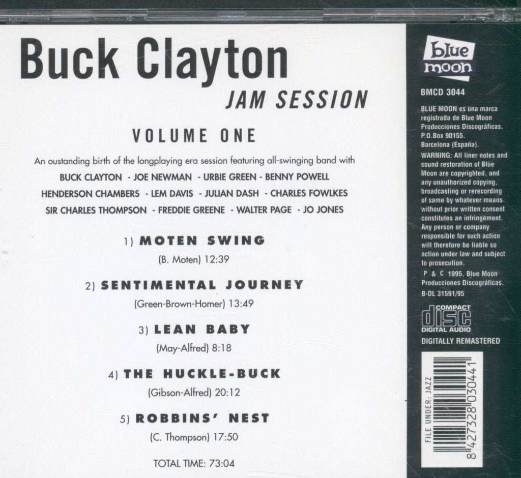 Buck Clayton - Jam Session Volume One - Cd