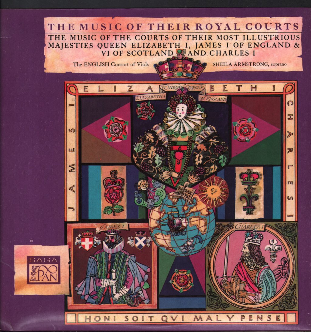 English Consort Of Viols / Sheila Armstrong - Music Of Their Royal Courts - Lp
