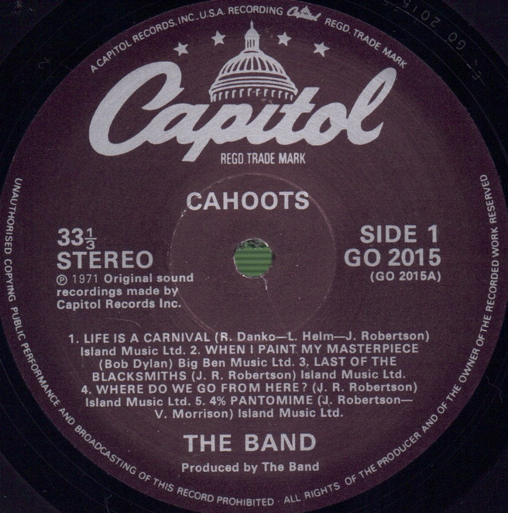 Band - Cahoots - Lp