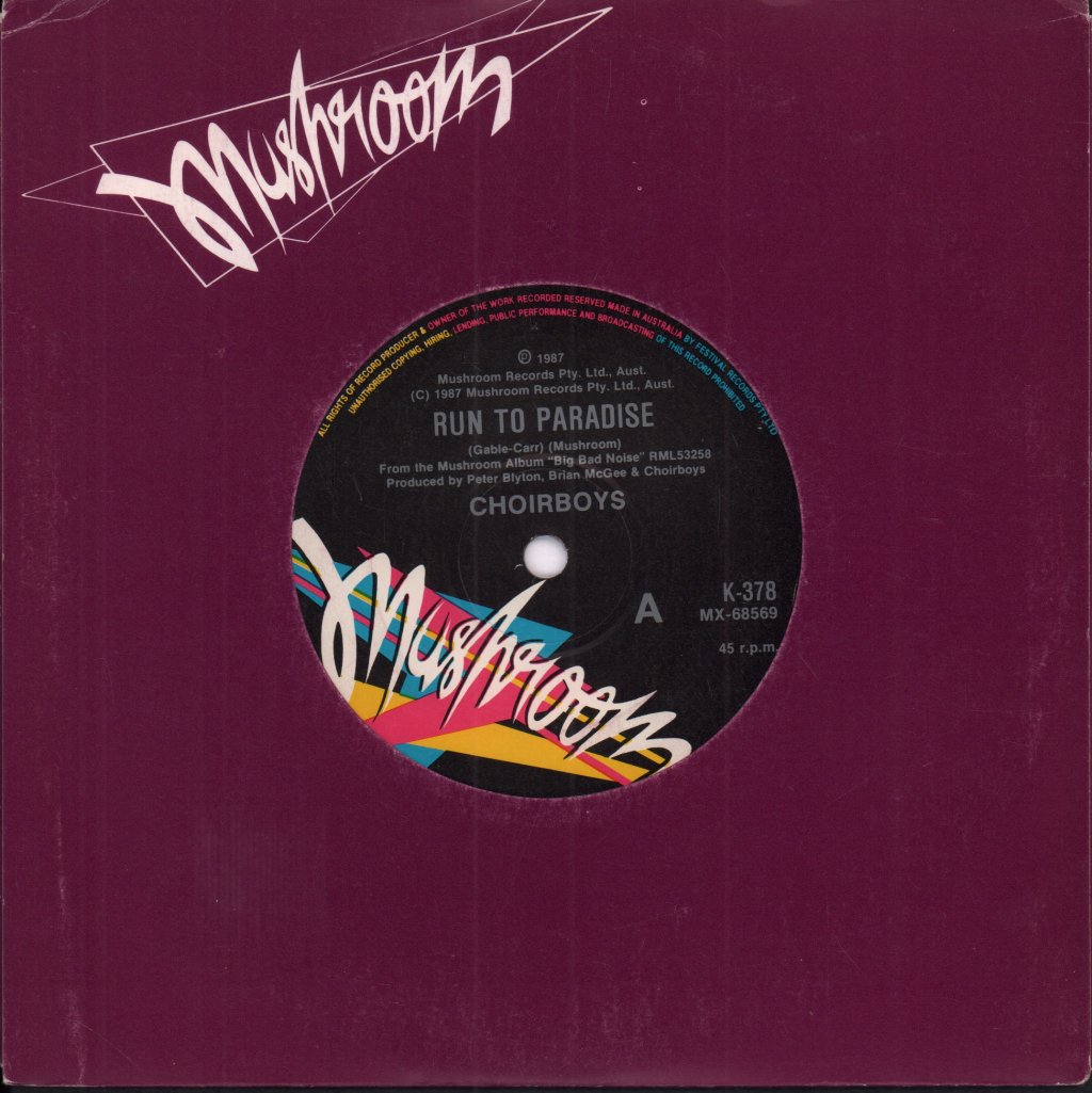 Choirboys (Rock/Metal Group) - Run To Paradise - 7 Inch