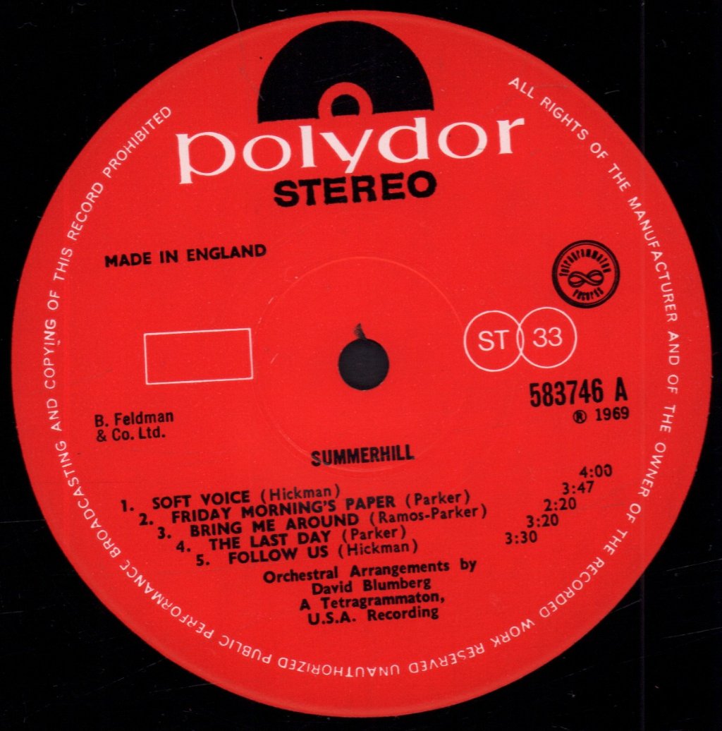 Summerhill - Summerhill - Lp