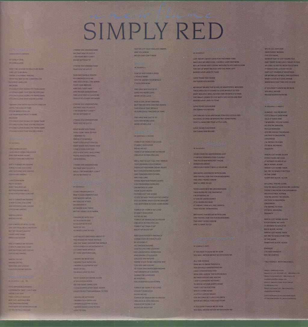Simply Red - A New Flame - Lp