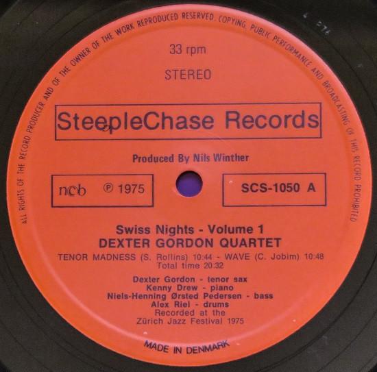 Dexter Gordon Quartet - Swiss Nights Vol. 1 - Lp