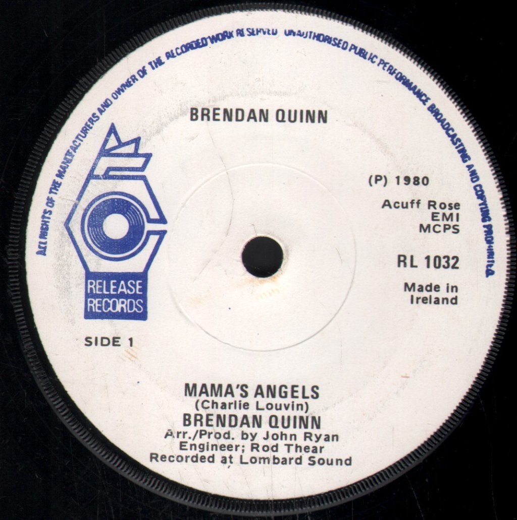 Brendan Quinn - Mama's Angels - 7 Inch