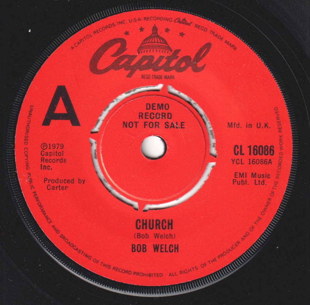 Bob Welch - Church - 7 Inch