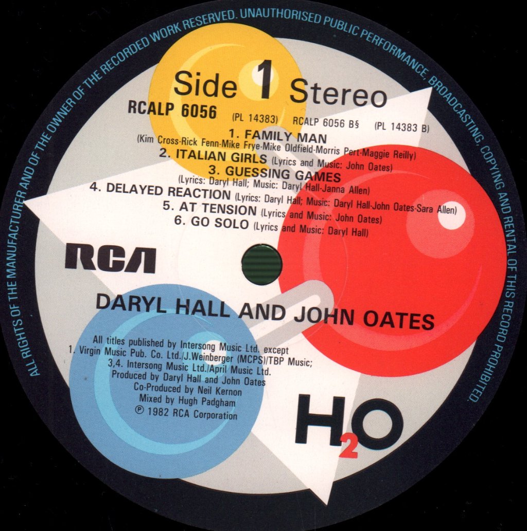 Hall And Oates - H2O - Lp
