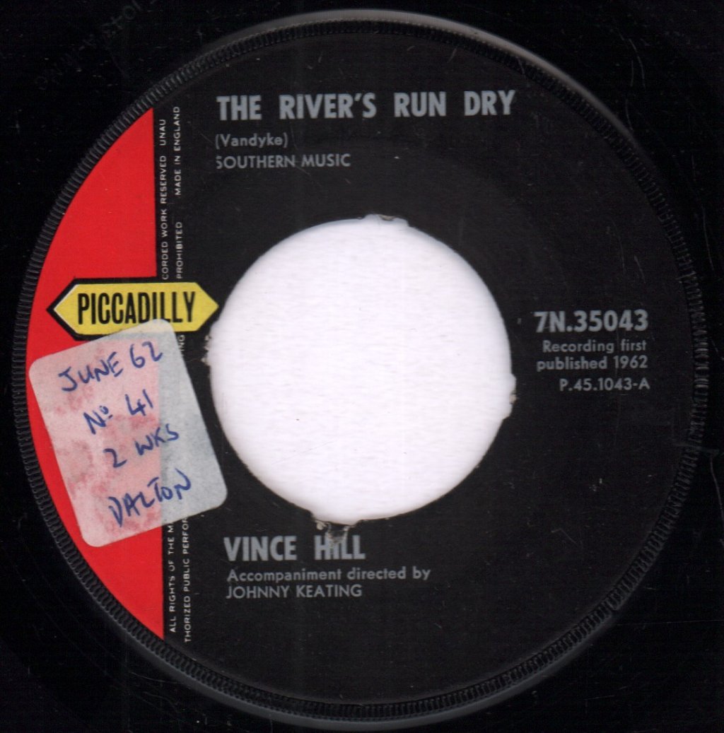 Vince Hill - River's Run Dry - 7 Inch