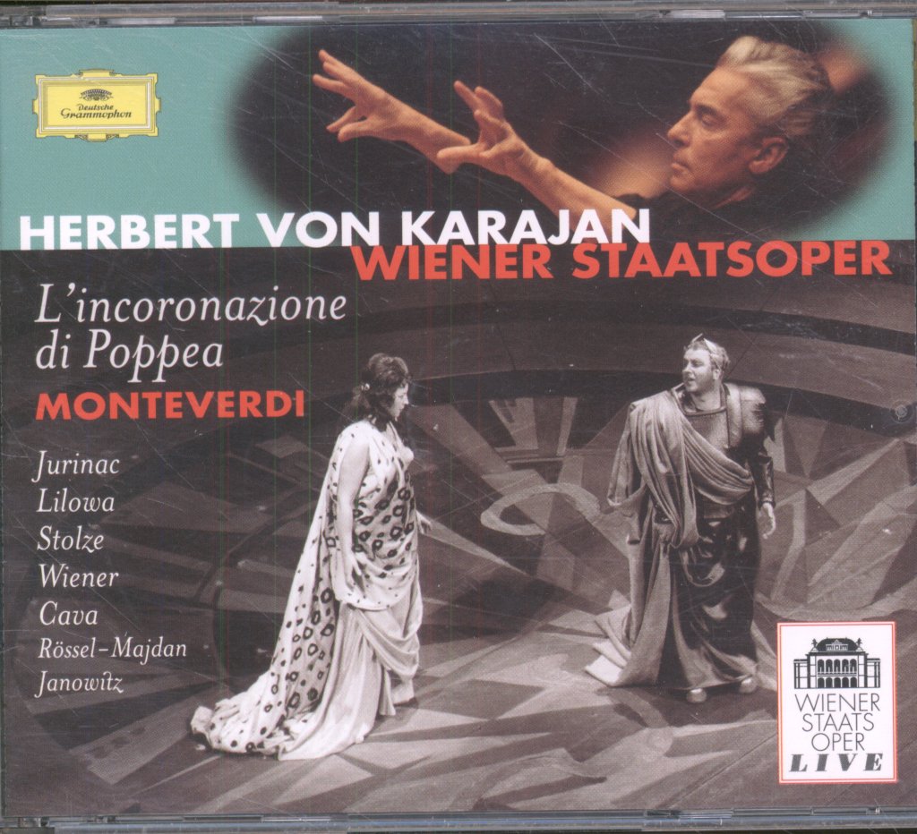 Orchester Der Wiener Staatsoper, Herbert Von Karajan - Monteverdi L’Incoronazione Di Poppea - Double Cd