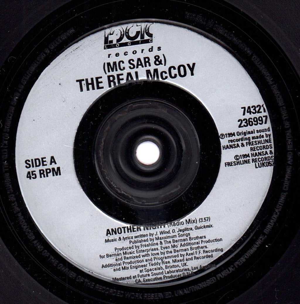 MC Sar And The Real McCoy - Another Night - 7 Inch
