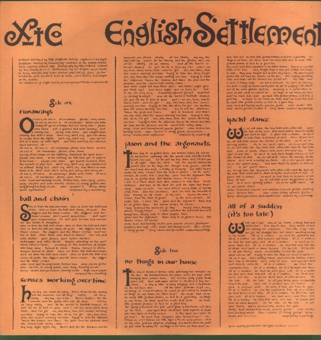 XTC - English Settlement - Double Lp