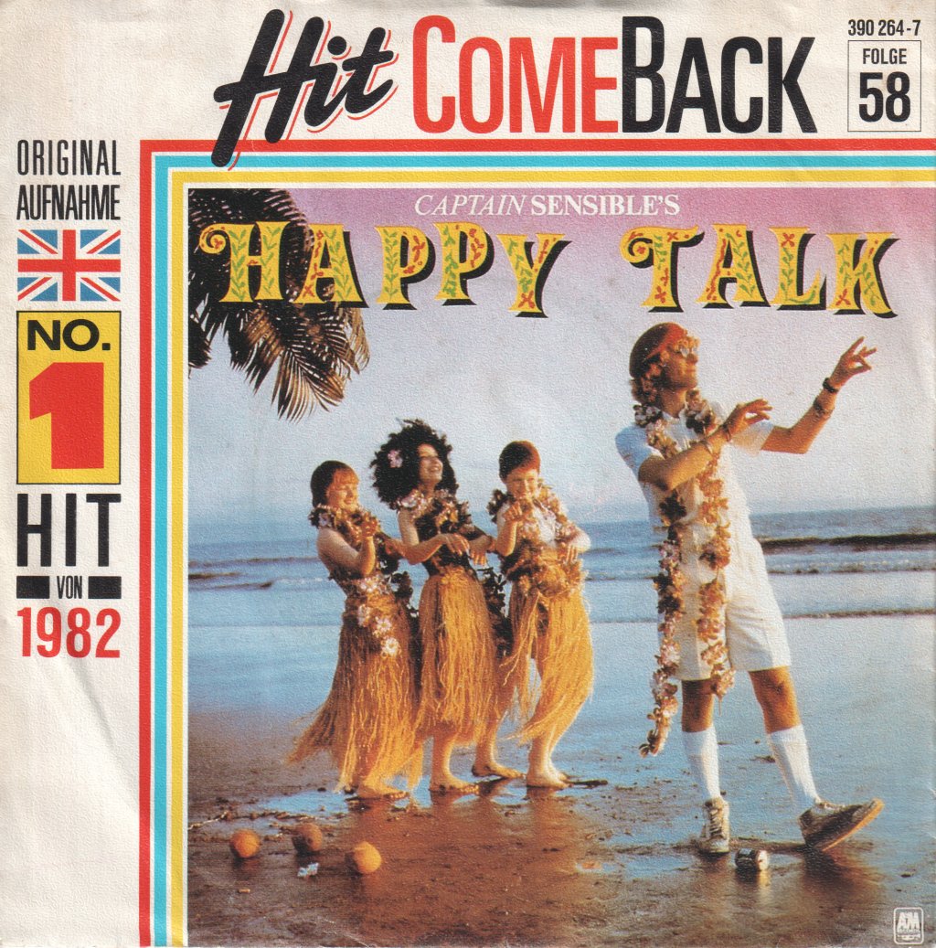 Captain Sensible - Happy Talk - 7 Inch