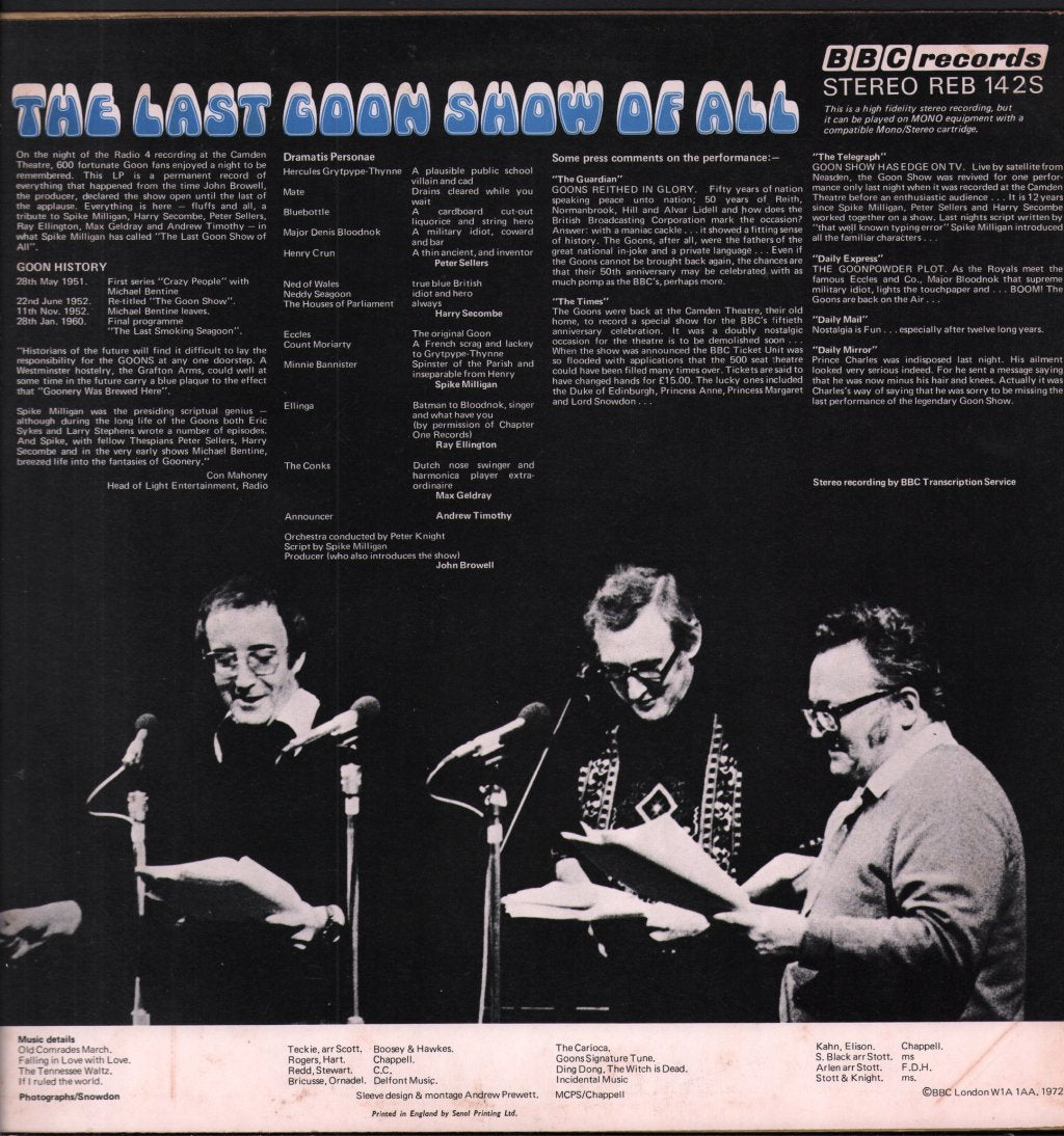 Goons - Last Goon Show Of All - Lp
