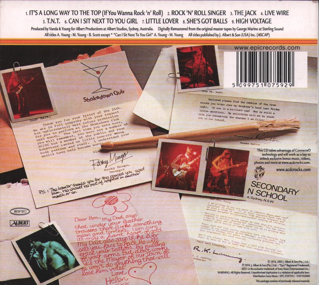 AC/DC - High Voltage - Cd