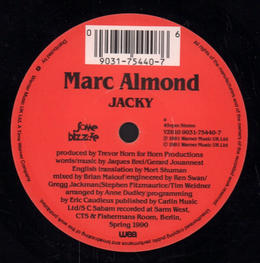 Marc Almond - Jacky - 7 Inch