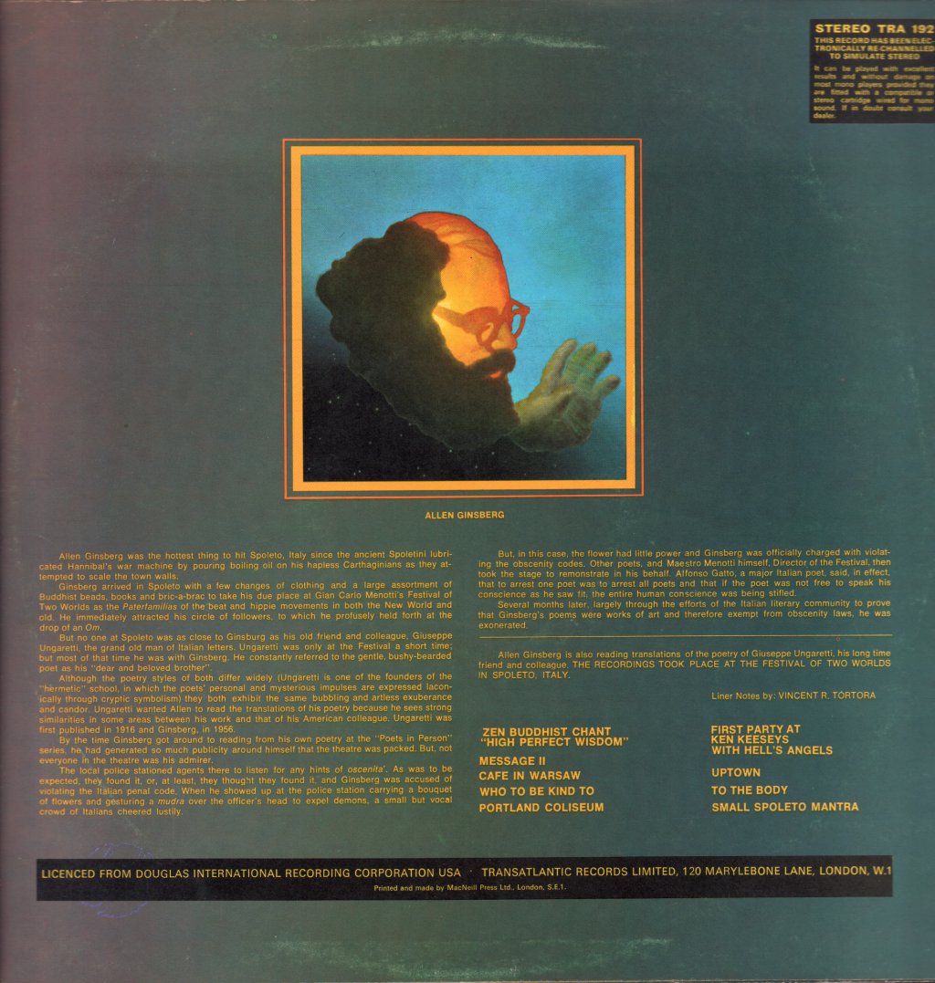 Allen Ginsberg - Ginsberg's Thing - Lp