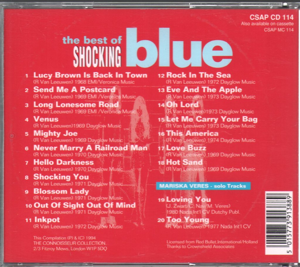 Shocking Blue - Best Of Shocking Blue - Cd