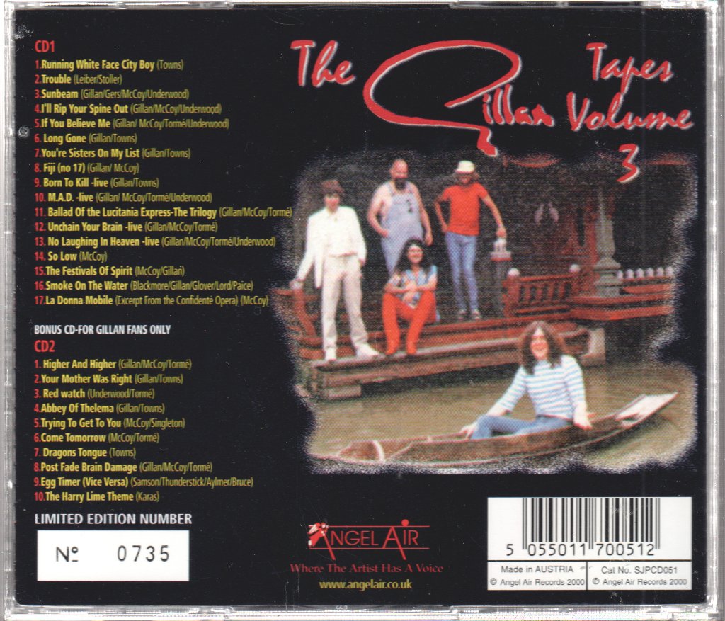 Gillan - Gillan Tapes - Volume 3 - Double Cd