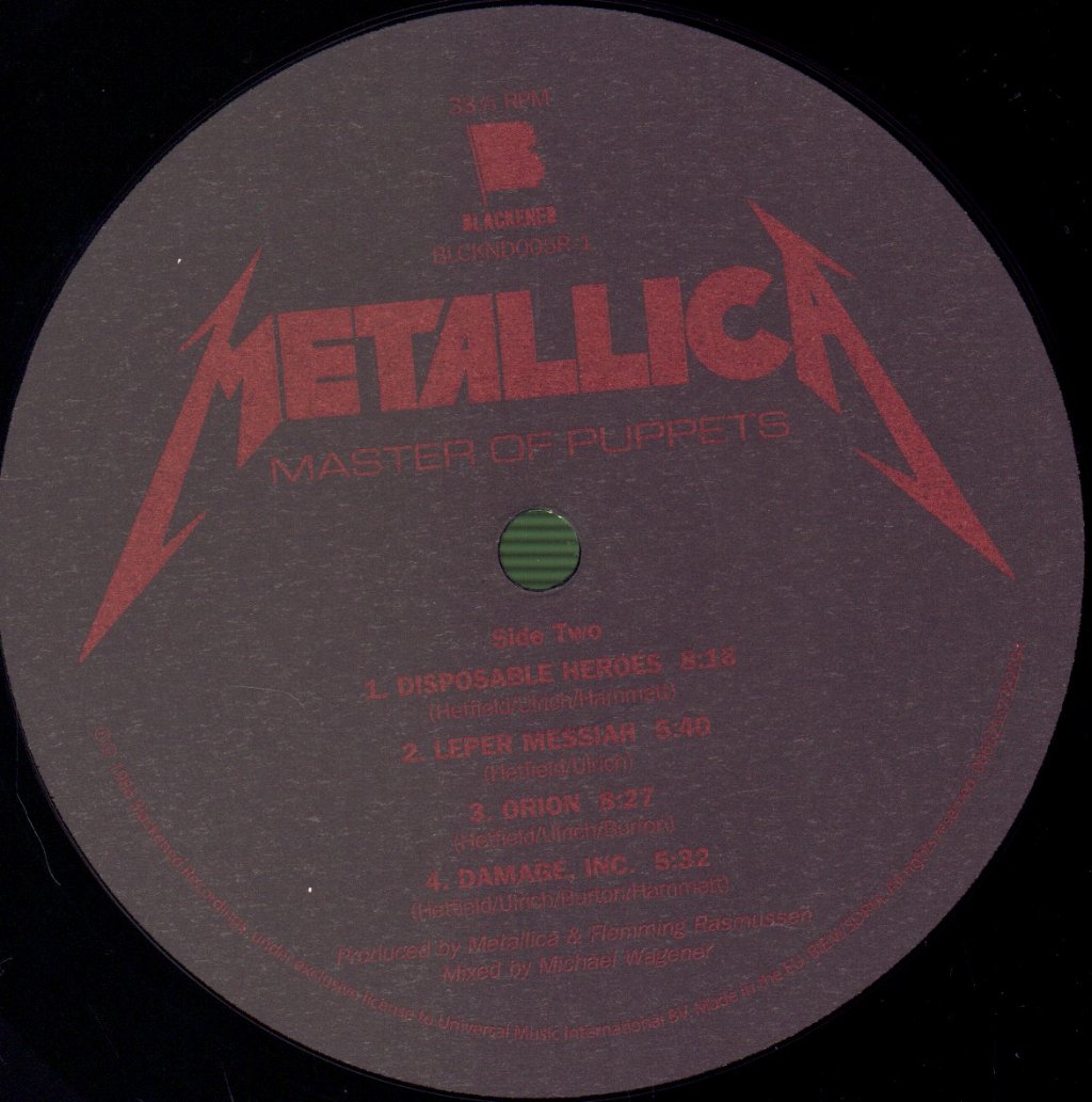 Metallica - Master of Puppets - Lp