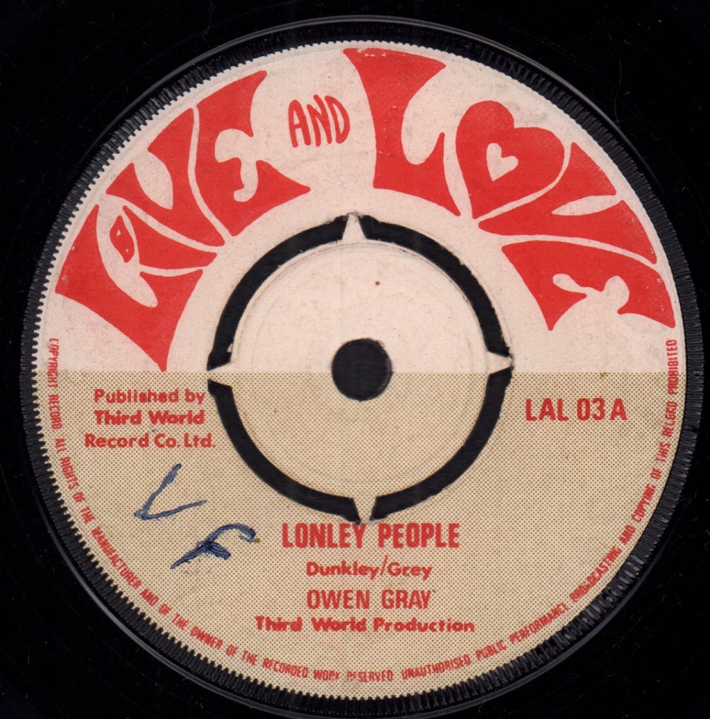 Owen Gray / Buggi And Tantan - Lonley People/Sit And Cry - 7 Inch