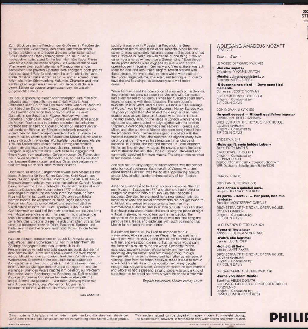Various Artists - La Prima Donna In Mozart - Lp