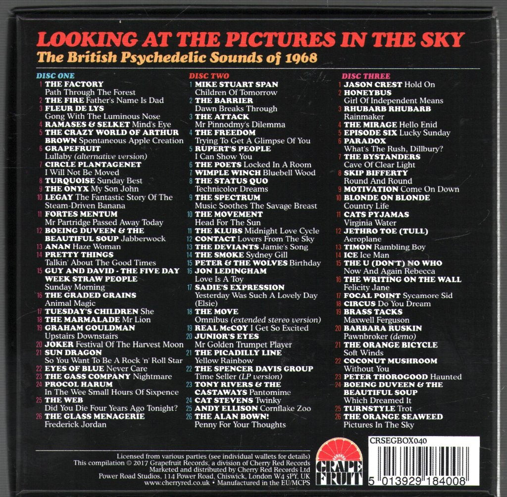 Various Artists - Looking At The Pictures In The Sky (The British Psychedelic Sounds Of 1968) - Cd Set