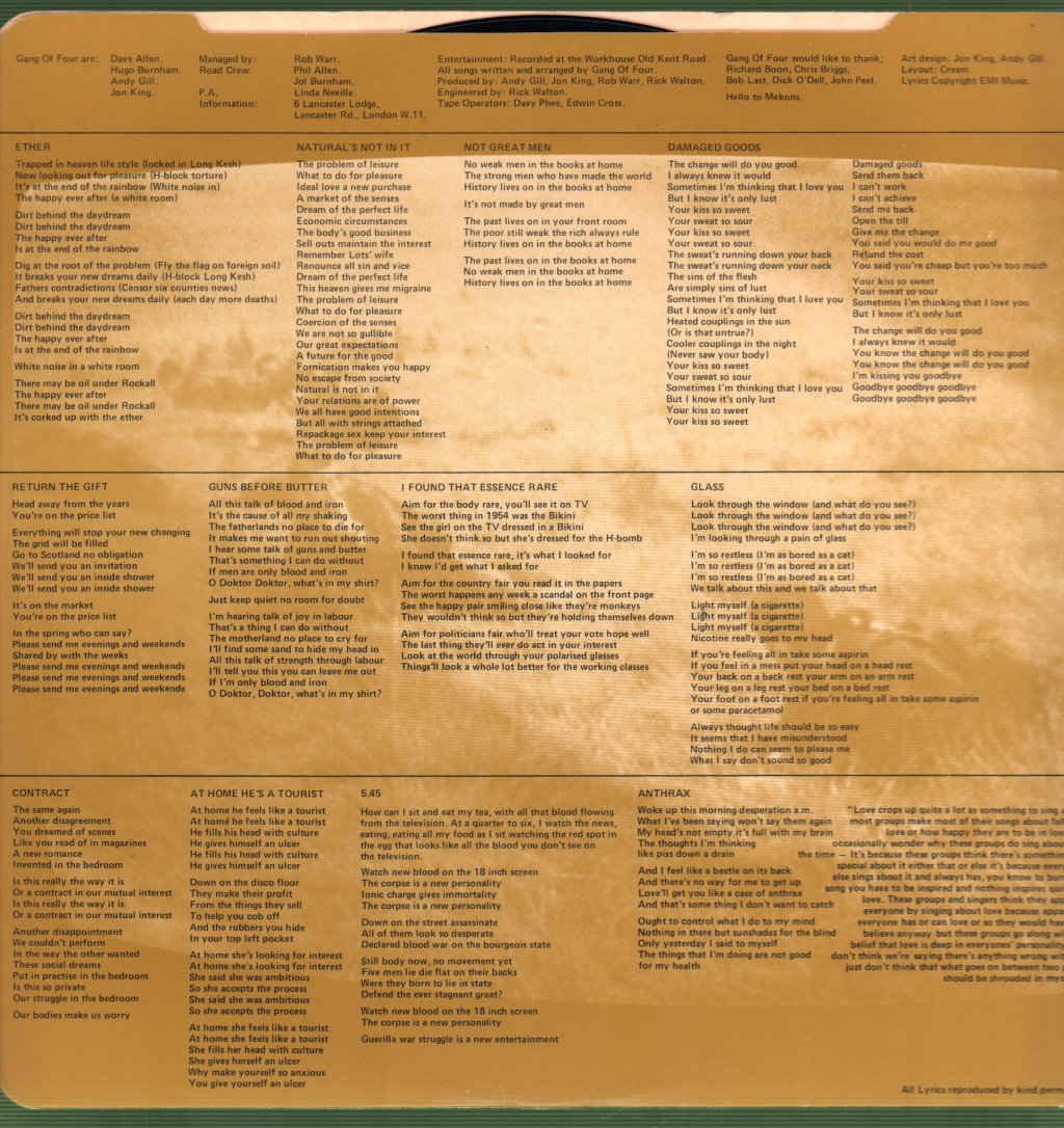 Gang Of Four - Entertainment - Lp