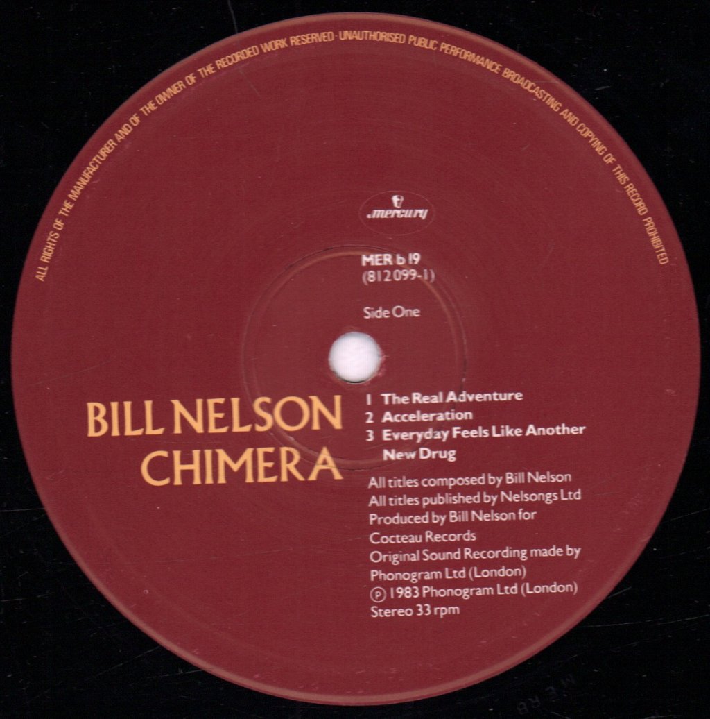 Bill Nelson - Chimera - Lp