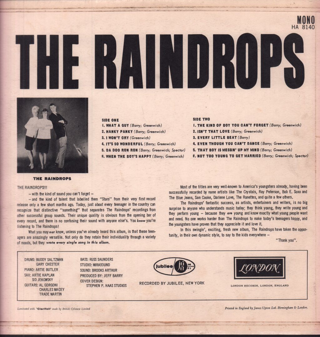 Raindrops - Raindrops - Lp