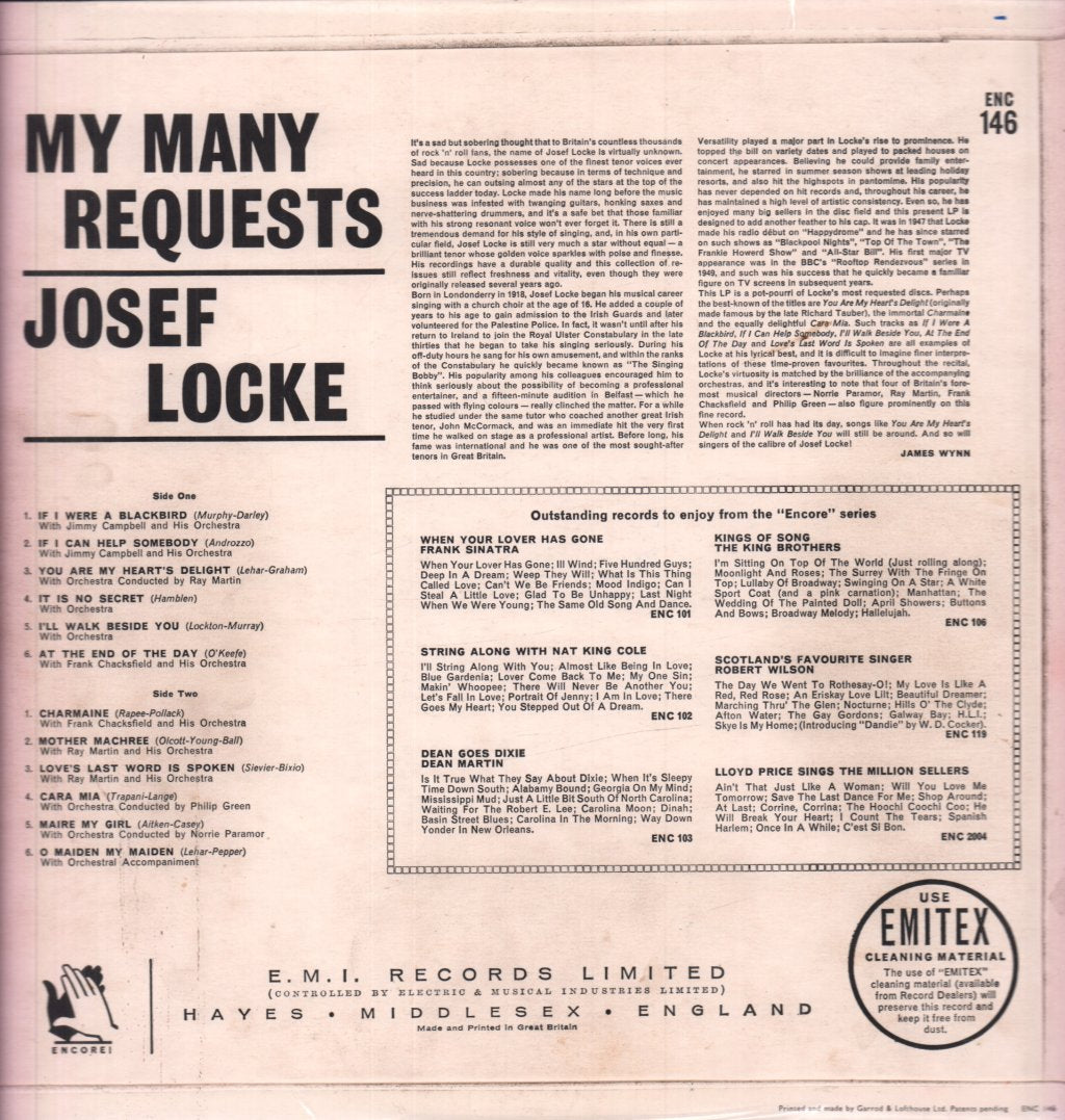 Josef Locke - My Many Requests - Lp