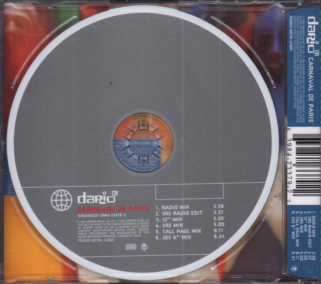 Dario G - Carnaval De Paris - Cd