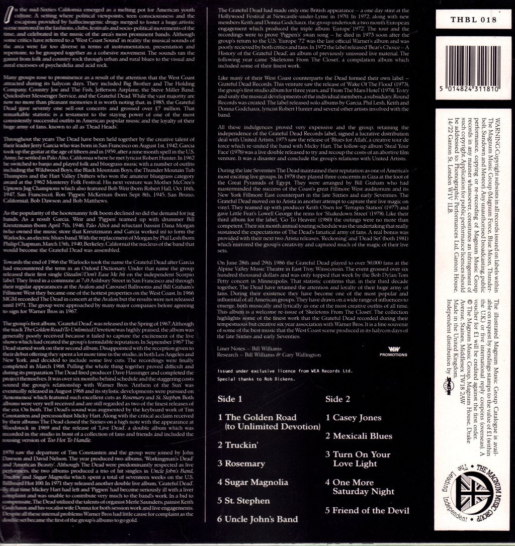 Grateful Dead - Skeletons From The Closet (Best Of) - Lp
