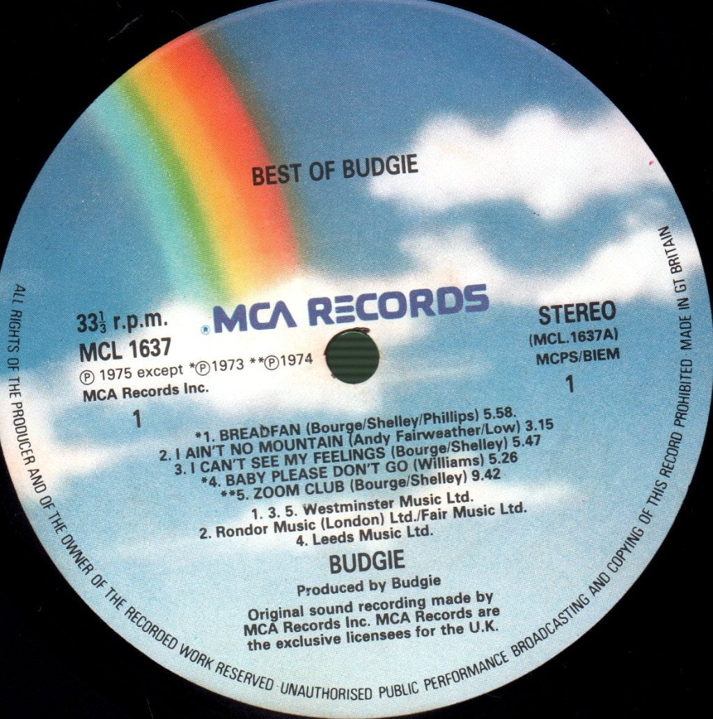 Budgie - Best Of Budgie - Lp