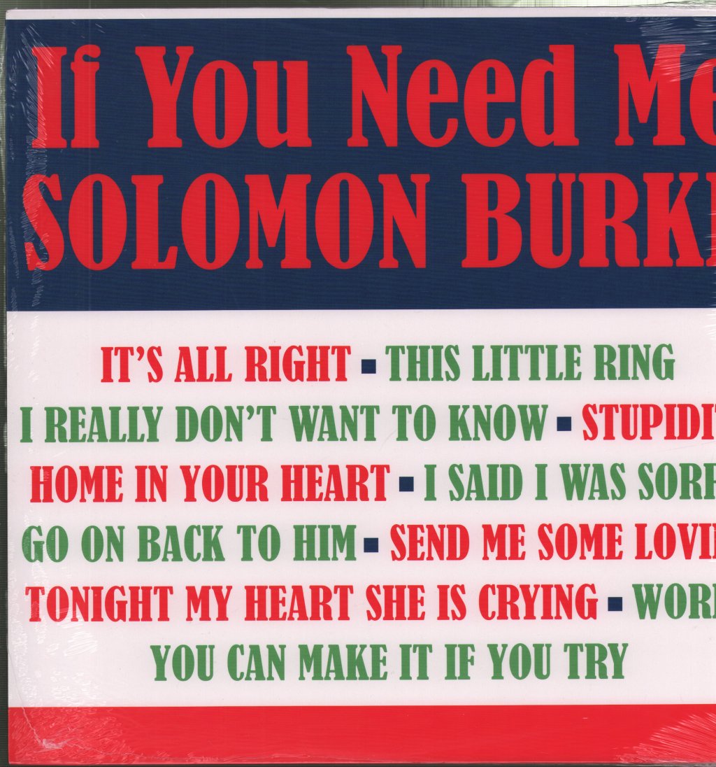 Solomon Burke - If You Need Me - Lp