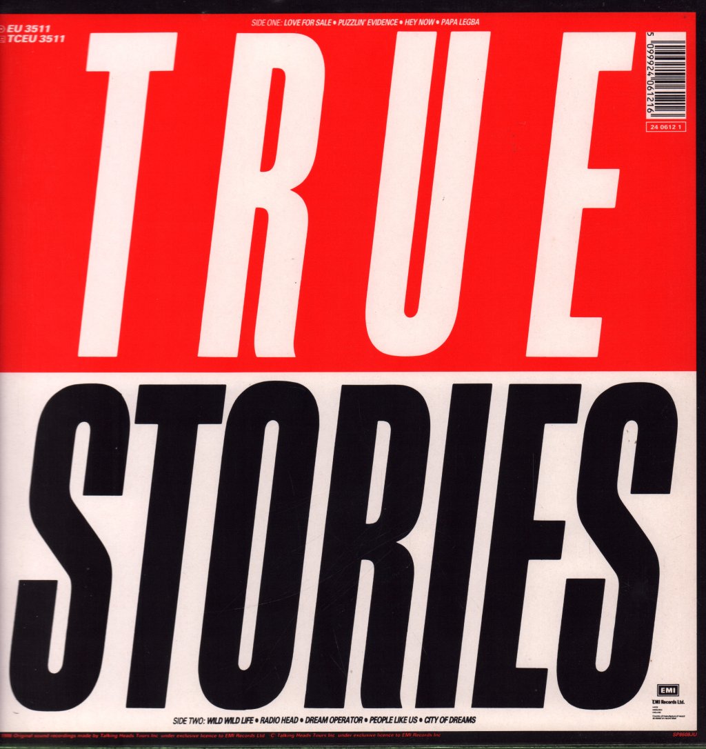 Talking Heads - True Stories - Lp