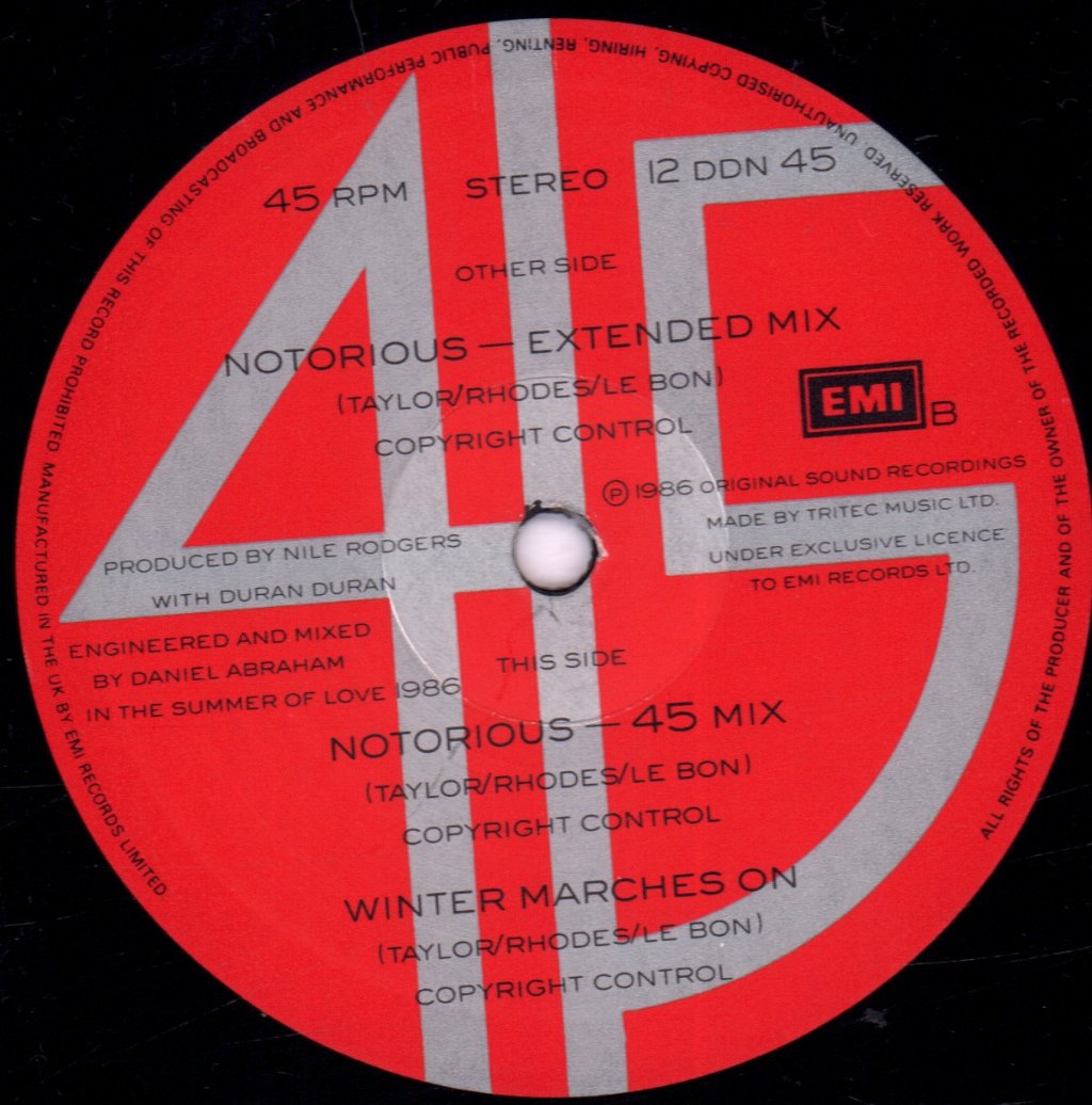 Duran Duran - Notorious - 12 Inch