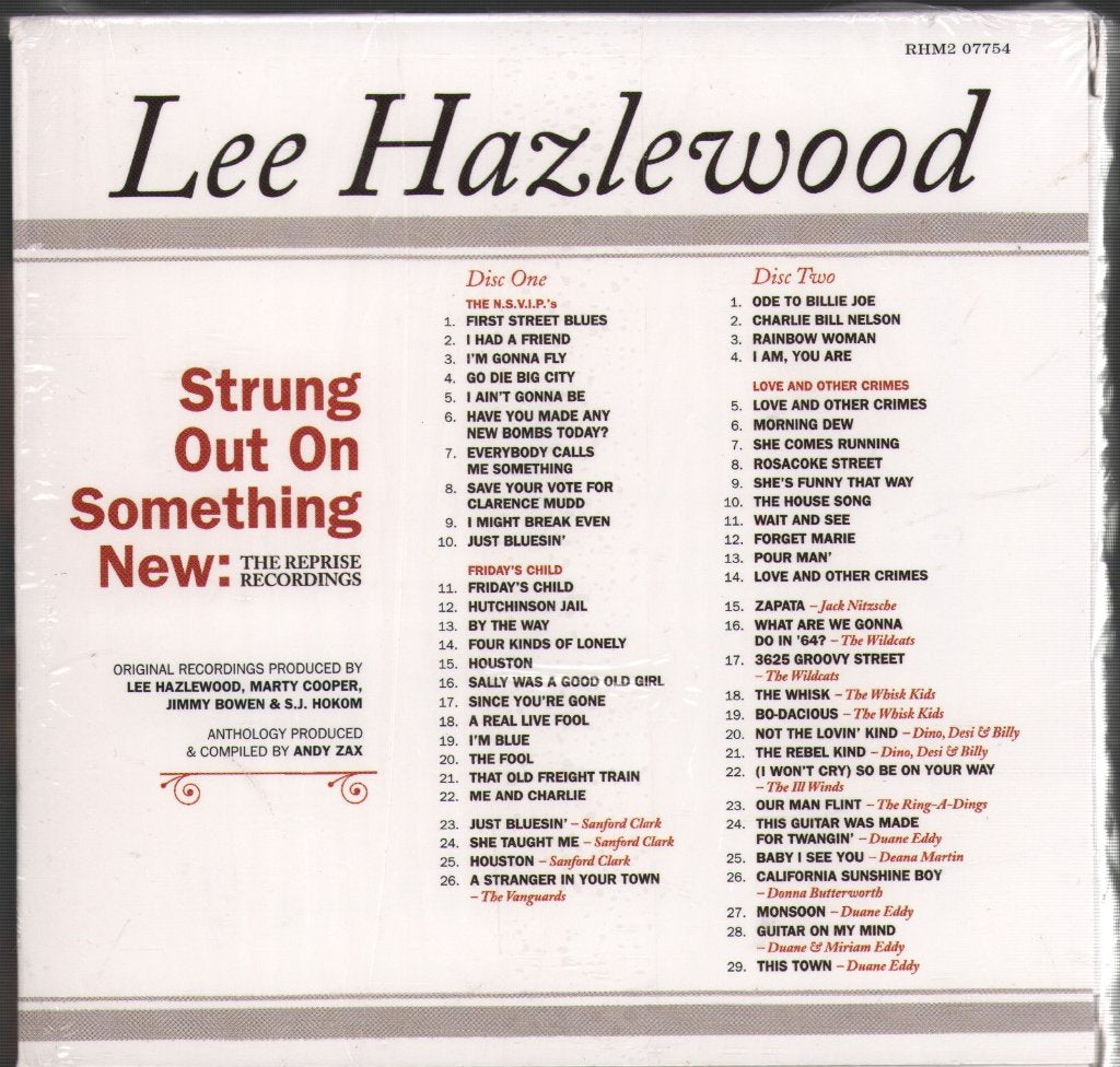 Lee Hazlewood - Strung Out On Something New: The Reprise Recordings - Cd Set