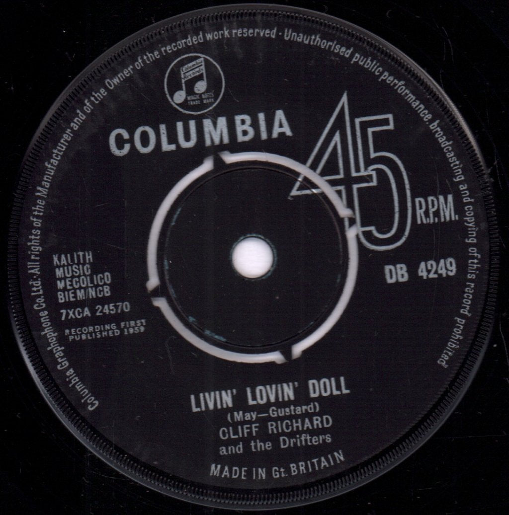 Cliff Richard And The Drifters - Livin' Lovin' Doll - 7 Inch