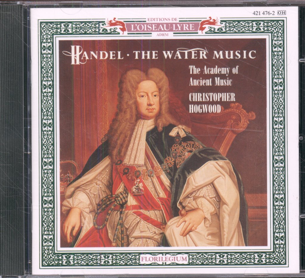 Academy Of Ancient Music, Christopher Hogwood - Handel - Water Music / Two Arias For Wind Band - Cd