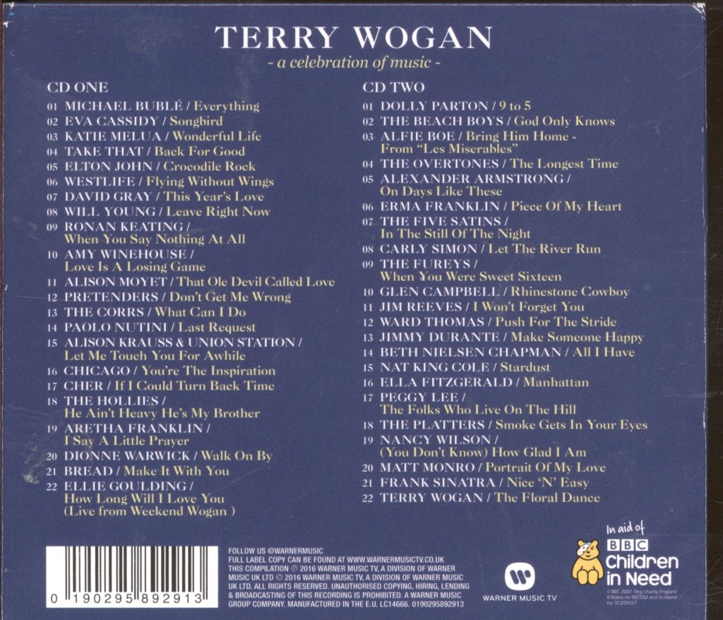 Various Artists - Terry Wogan - A Celebration Of Music - Double Cd