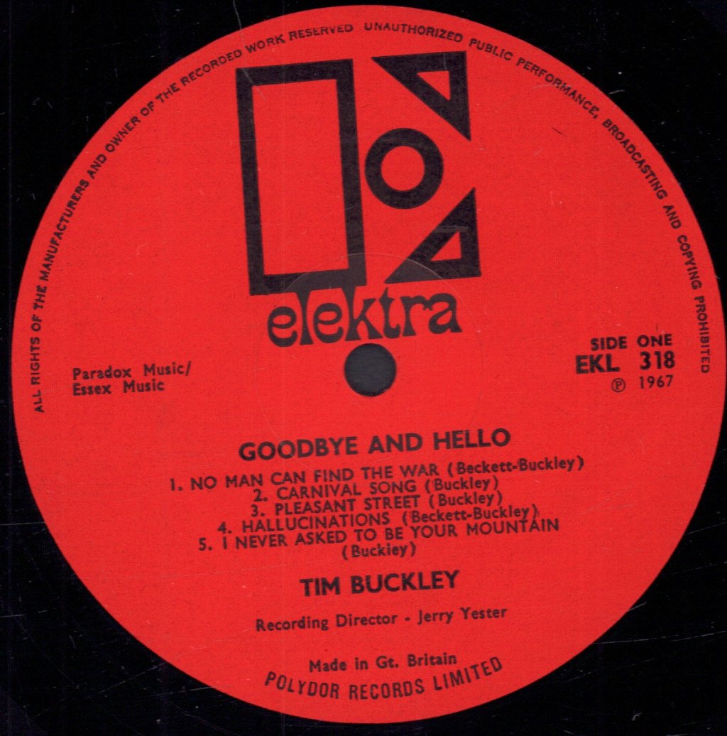 Tim Buckley - Goodbye And Hello - Lp