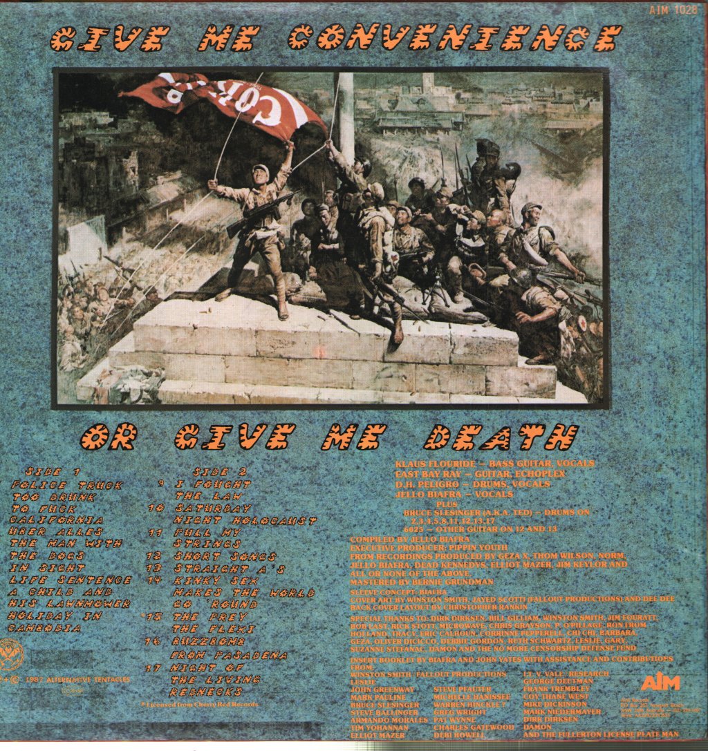 Dead Kennedys - Give Me Convenience Or Give Me Death - Lp