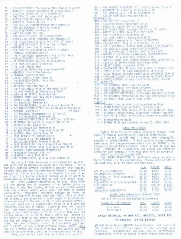 Action Painting - Mustard Gas - 7 Inch