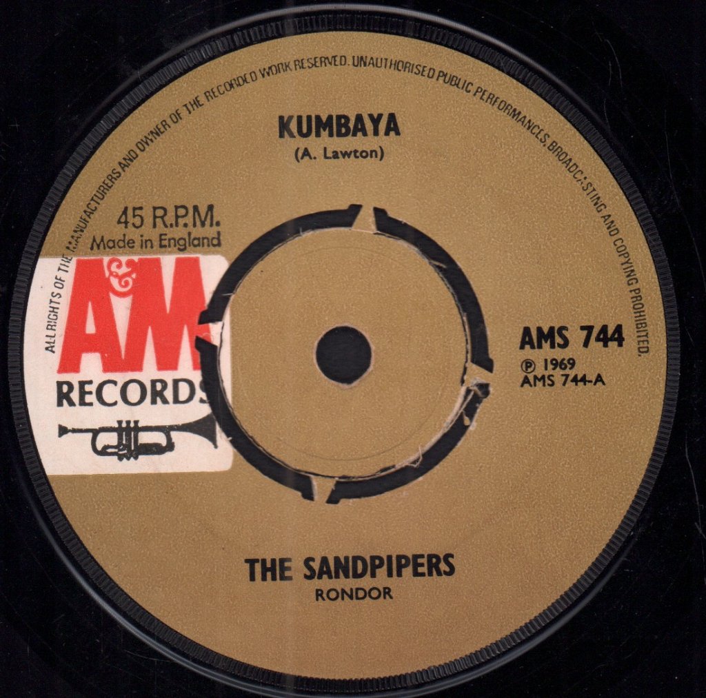 Sandpipers (Easy Listening Group) - Kumbaya - 7 Inch